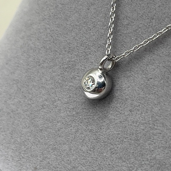 .12 CT Lab Diamond Round Necklace Sterling Silver - Picture 4 of 4